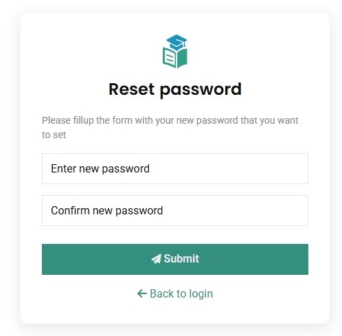 Reset Password
